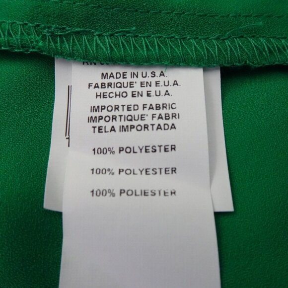 Karen Kane Faux Wrap Top Women's Plus Size 3X Green Flutter Sleeve Surplice - Picture 9 of 10